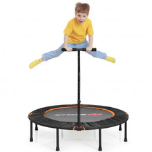 Load image into Gallery viewer, 47&quot; Folding Trampoline Fitness Exercise Rebound with Handle for Adults and Kids-Orange
