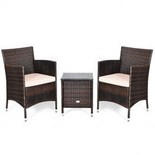Load image into Gallery viewer, 3 pcs Outdoor Rattan Wicker Furniture Set-Beige

