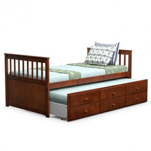 Load image into Gallery viewer, Alternative Twin Captain&#39;s Bunk Bed-Walnut
