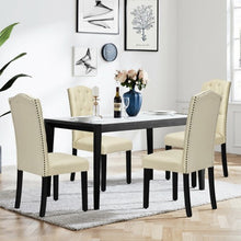 Load image into Gallery viewer, Set of 2 Tufted Upholstered Dining Chair-Beige
