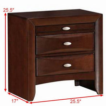 Load image into Gallery viewer, 3 Drawers Modern Storage Nightstand End Beside Table
