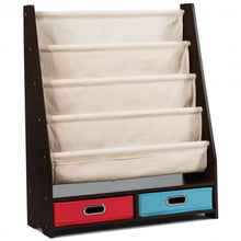 Load image into Gallery viewer, Kids Book and Toys Organizer Shelves-Coffee
