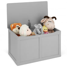 Load image into Gallery viewer, Safety Hinge Wooden Chest Organizer Toy Storage Box-Gray
