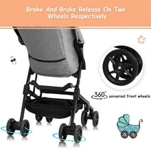 Load image into Gallery viewer, Buggy Portable Pocket Compact Lightweight Stroller Easy Handling -Gray
