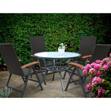Load image into Gallery viewer, Patio Adjustable Aluminum Folding Back Rattan Recliner Chair
