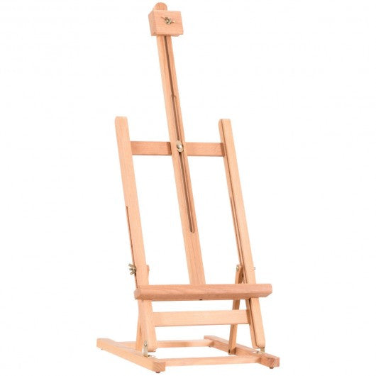 Adjustable Portable Wood Tabletop Easel H-Frame for Artist Painting Display