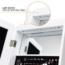 Load image into Gallery viewer, Standing Armoire Organizer  Jewelry Cabinet w/ LED -White
