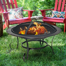 Load image into Gallery viewer, 30&quot; Outdoor Fire Pit BBQ Camping Firepit Heater
