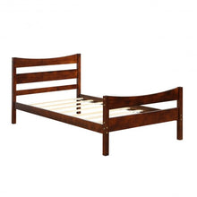 Load image into Gallery viewer, Twin Size Platform Bed Frame Foundation Slat Support -Walnut
