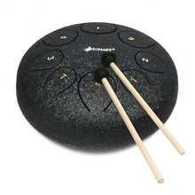 Load image into Gallery viewer, 10&quot; High Carbon 8 Notes Steel Tongue Drum with Drum Hammer
