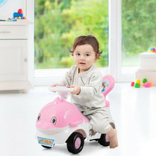Load image into Gallery viewer, 3-in-1 Baby Walker Sliding Car Pushing Cart Toddler Ride-Pink
