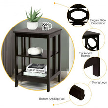 Load image into Gallery viewer, 3-tier Nightstand Sofa Side End Accent Table-Coffee
