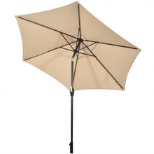 Load image into Gallery viewer, 10 ft Outdoor Market Patio Table Umbrella Push Button Tilt Crank Lift-Beige
