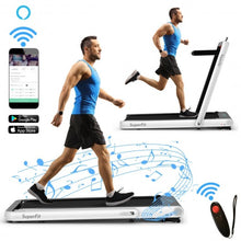 Load image into Gallery viewer, 4.75HP 2 In 1 Folding Treadmill with Remote APP Control-White
