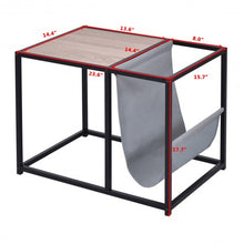 Load image into Gallery viewer, End Table Side Accent Metal Magazine Organizer

