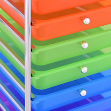 Load image into Gallery viewer, 10 Drawers Rolling Metal Storage Cart
