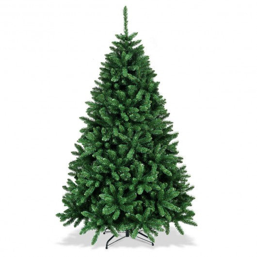 LUCKTREE 6 Ft Hinged Artificial Christmas Tree with Solid Metal Stand