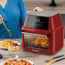 Load image into Gallery viewer, 19 QT Multi-functional Air Fryer Oven 1800W Dehydrator Rotisserie-Red
