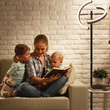Load image into Gallery viewer, Modern Dimmable Torchiere Touch Control Standing LED Floor Lamp-Black
