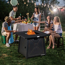 Load image into Gallery viewer, 30� Square Propane Gas Fire Table with Waterproof Cover

