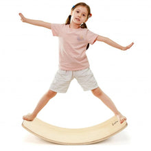 Load image into Gallery viewer, Wooden Wobble Balance Board Kids with Felt Layer-Natural
