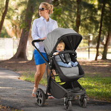 Load image into Gallery viewer, 2-in-1 Folding Aluminum Buggy Newborn Travel Baby Stroller-Gray
