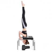 Load image into Gallery viewer, Yoga Iron Headstand Bench w/ PVC Pads for Family Gym-Black
