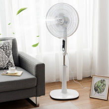 Load image into Gallery viewer, Fantask 16&quot; 2 Mode 2 Blades Remote Control Oscillating Pedestal Fan-White
