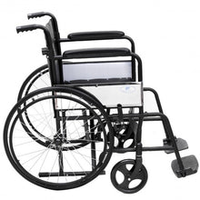 Load image into Gallery viewer, 24" Folding Foldable Backrest Transport Wheelchair
