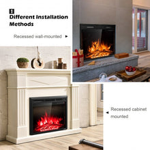 Load image into Gallery viewer, 26&quot; 750W-1500W Fireplace Electric Embedded
