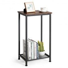 Load image into Gallery viewer, 2-Tier Industrial Side End Accent Telephone Table
