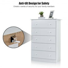 Load image into Gallery viewer, Functional Storage Organized Dresser with 5 Drawer-White
