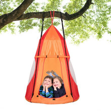 Load image into Gallery viewer, Kids Hanging Chair Swing Tent Set-Orange
