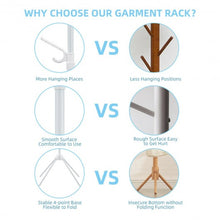 Load image into Gallery viewer, Stand Hat Coat Metal Rack with Folding Base-White
