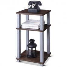 Load image into Gallery viewer, 3 Tier End Table Multipurpose Shelf Night Stand Display Shelving-Coffee
