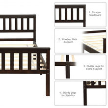 Load image into Gallery viewer, Wood Bed Frame Wood Slats Support Platform Twin Size
