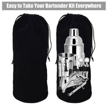 Load image into Gallery viewer, 23 PCS Stainless Cocktail Shaker with Bamboo Stand
