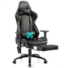 Load image into Gallery viewer, Ergonomic High Back PU Leather Massage Gaming Chair-Black
