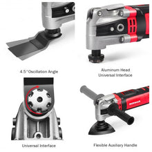 Load image into Gallery viewer, 3.5Amp Oscillating 6 Variable Speed Multi-Tool Kit
