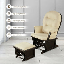 Load image into Gallery viewer, Baby Nursery Relax Rocker Rocking Chair Set-Beige
