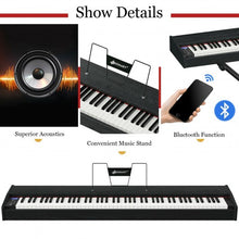 Load image into Gallery viewer, 88-Key Full Size Digital Piano Weighted Keyboard with Sustain Pedal-Black
