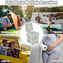 Load image into Gallery viewer, 5.3 Gallon 20 L Portable Travel Toilet for Camping RV Indoor Outdoor
