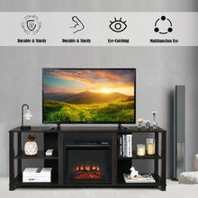 Load image into Gallery viewer, 2-Tier TV Stand Storage Cabinet Console Adjustable Shelves
