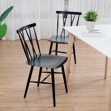 Load image into Gallery viewer, Set of 2 Armless Cross Back Kitchen Dining Side Chairs
