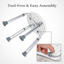 Load image into Gallery viewer, 8 Height Adjustable Non-Slip Bath Shower Stool
