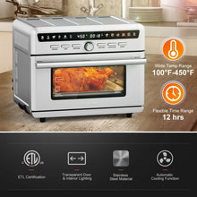Load image into Gallery viewer, 26.4 Qt 1800W 10-in-1 Air Fryer Toaster Oven with Recipe
