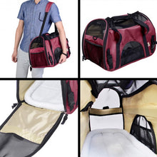 Load image into Gallery viewer, Large Pet Carrier OxFord Soft Sided Cat/Dog Comfort Travel Tote Shoulder Bag Pink
