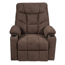 Load image into Gallery viewer, Electric Power Lift Recliner Massage Sofa-Brown
