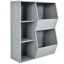 Load image into Gallery viewer, Kids Toy Storage Cabinet Shelf Organizer -Gray
