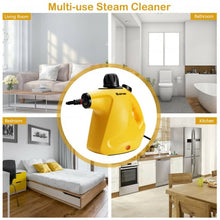 Load image into Gallery viewer, 1050W Multi-purpose Handheld Pressurized Steam Cleaner-Yellow
